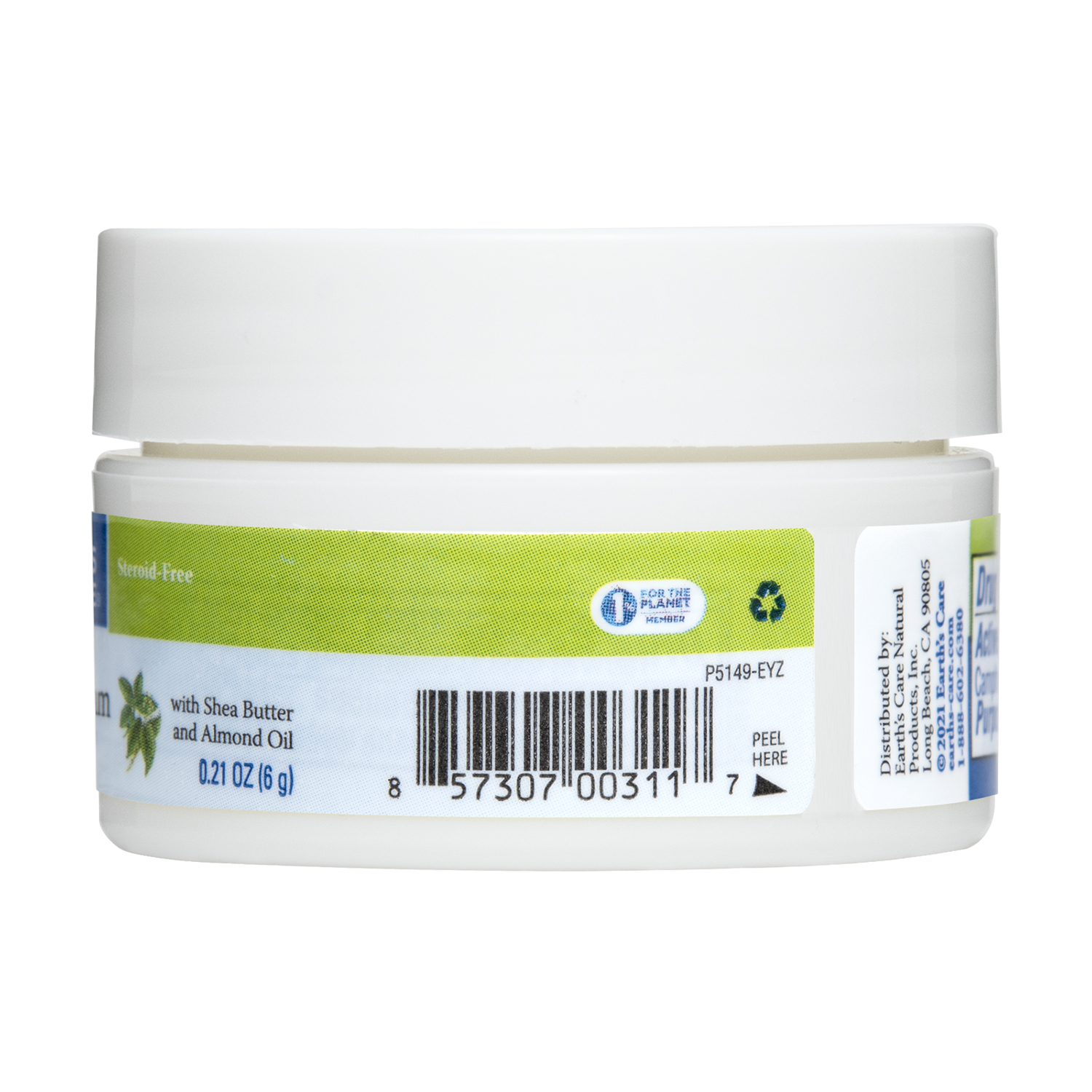 Anti-Itch Cream Trial Size Jar side